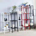 storage shelf iron bookshelf living room space saving